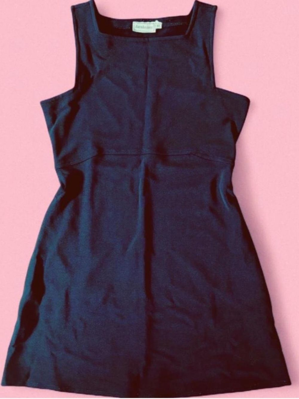 Vintage Black Sleeveless A-Line Dress